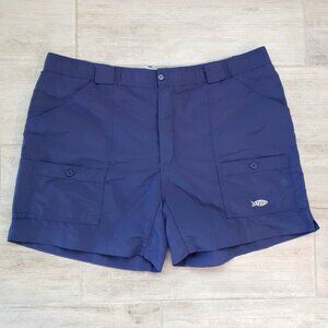 AFTCO Bluewater Wear Fishing Shorts Men's Nylon Cargo Pockets Outdoors Water 42